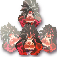 Super Saiyan 4 3D Decal sticker