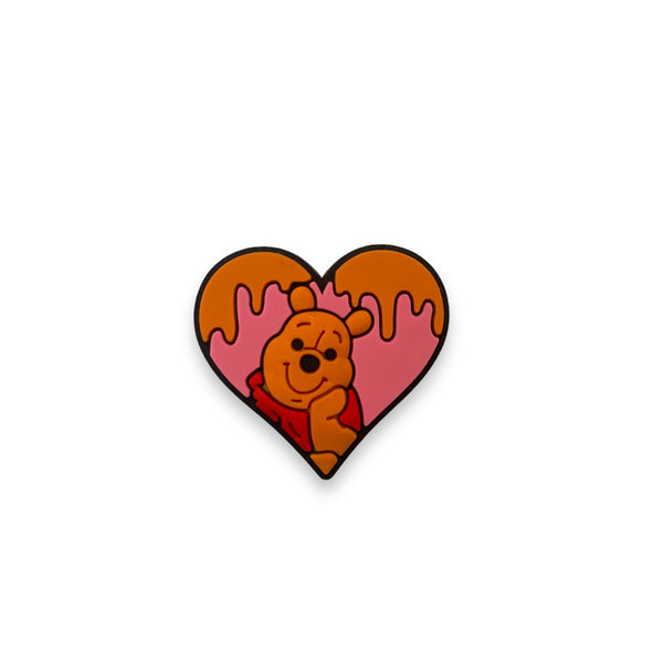 Pooh heart charm